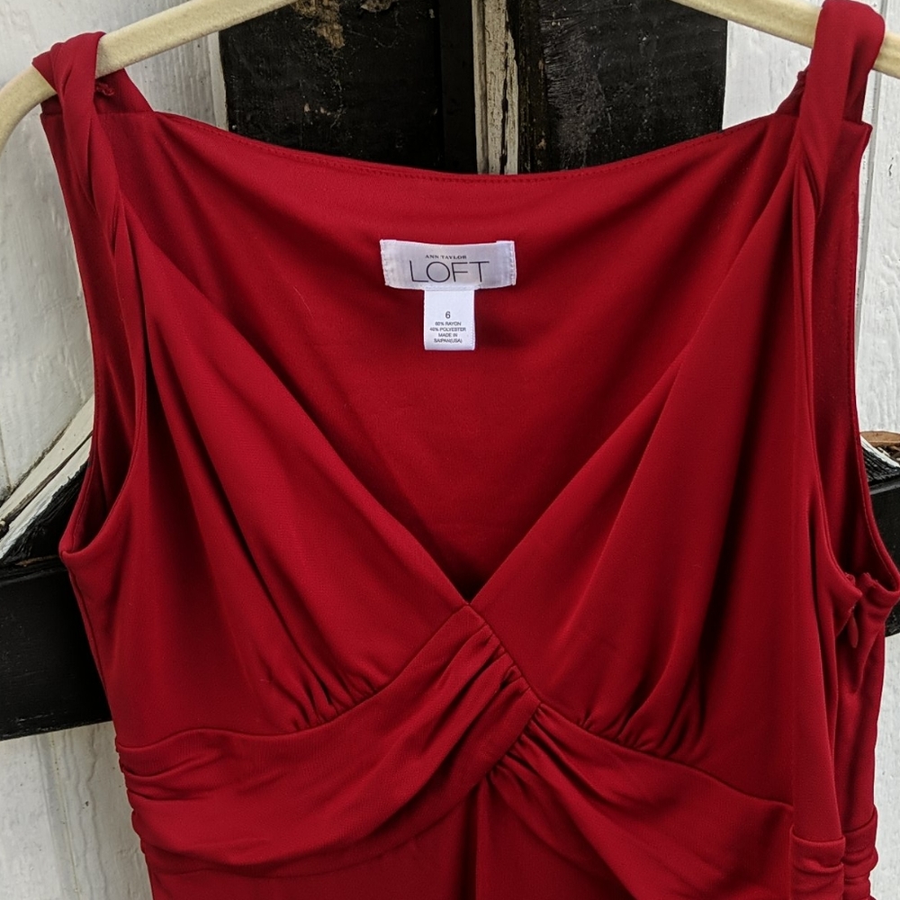Ann Taylor loft red dress